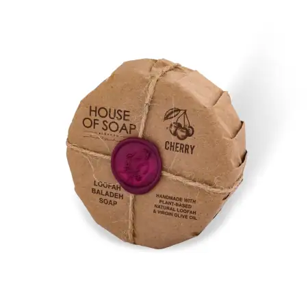 Cherry Loofah Baladi Soap 300g