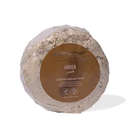 Amber Loofah Baladi Soap 300g