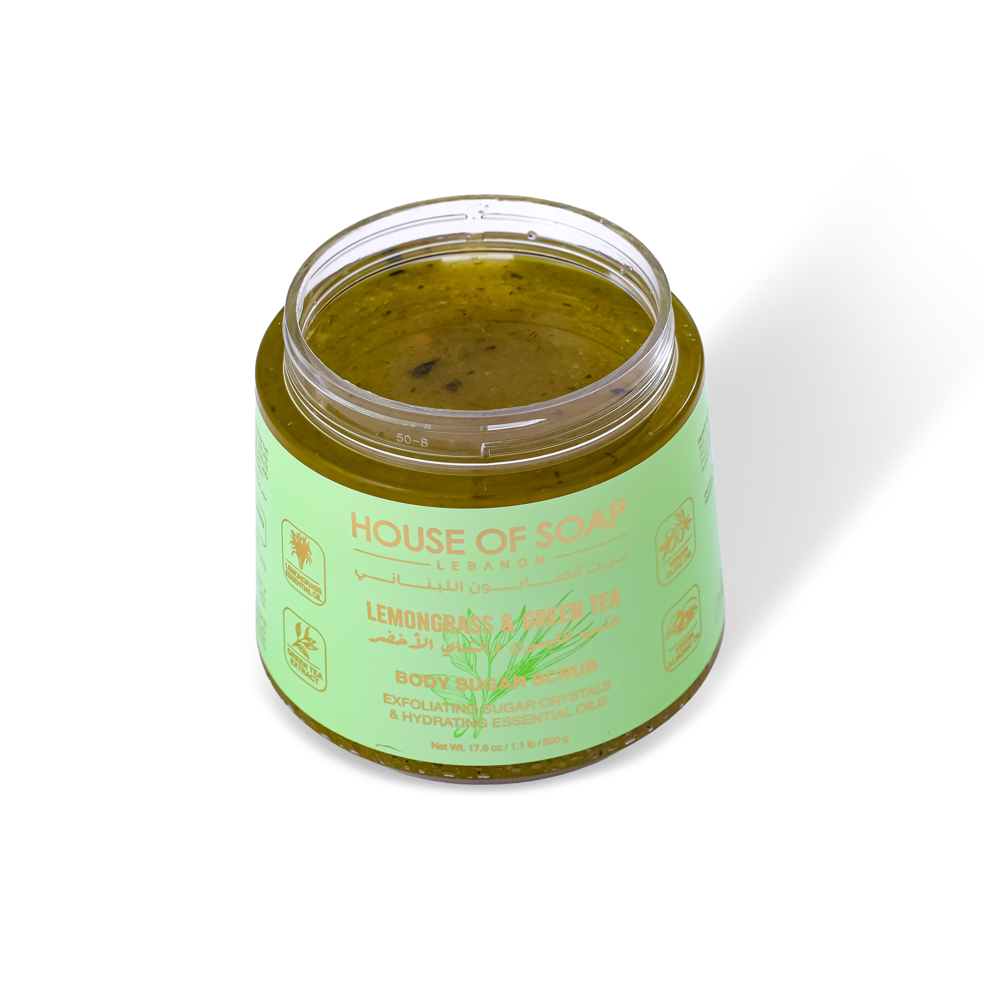 Lemongrass & Green Tea Body Sugar Scrub 500g